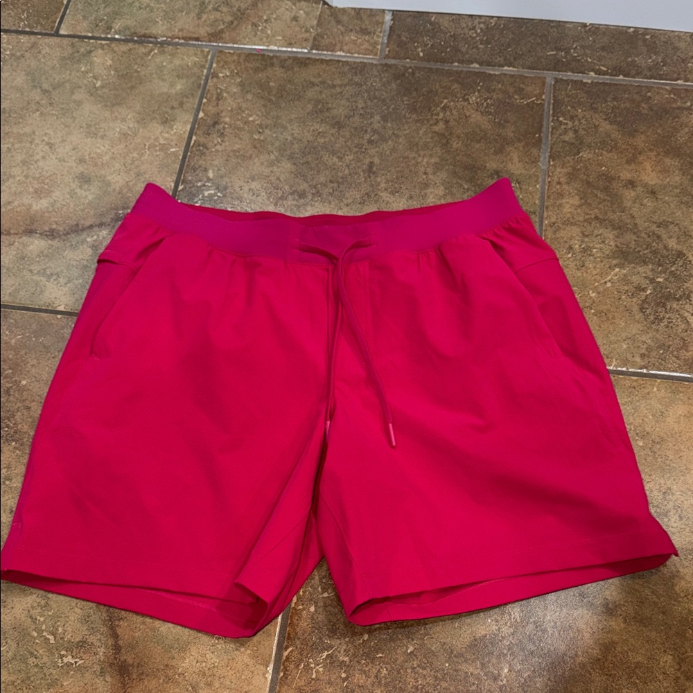 Lululemon Athletica Vibrant Pink Athletic Shorts